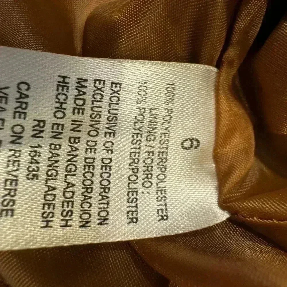 Tahari girls faux suede moto jacket. Brown size 6. Excellent condition